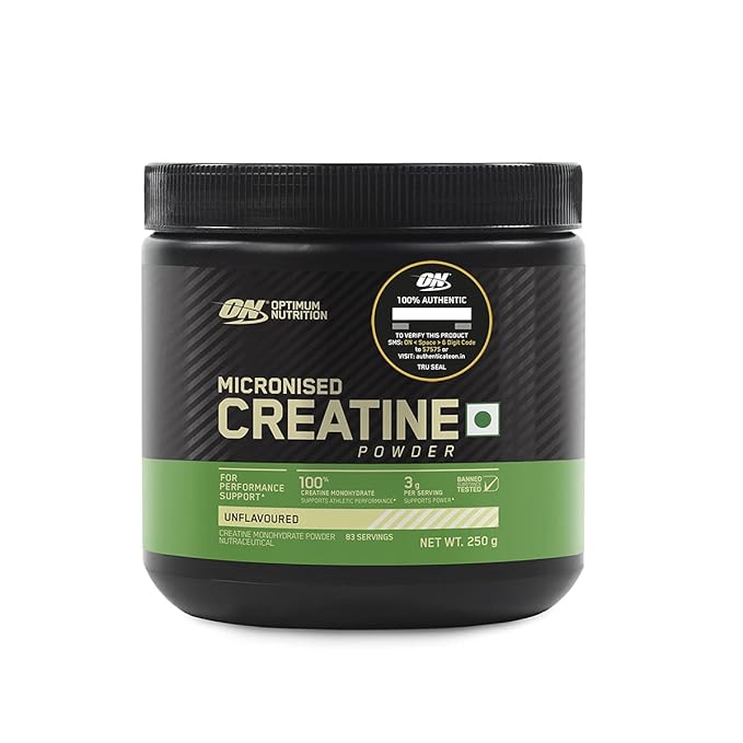 Optimum Nutrition (ON) Micronized Creatine Powder , 3g of 100% Creatine Monohydrate per serve, Supports Athletic Performance & Power