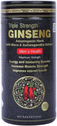 TENABZ SPORTS NUTRITION Strength Ginseng Adaptogenic Herb With Maca & Ashwagandha Extract Men’s Health