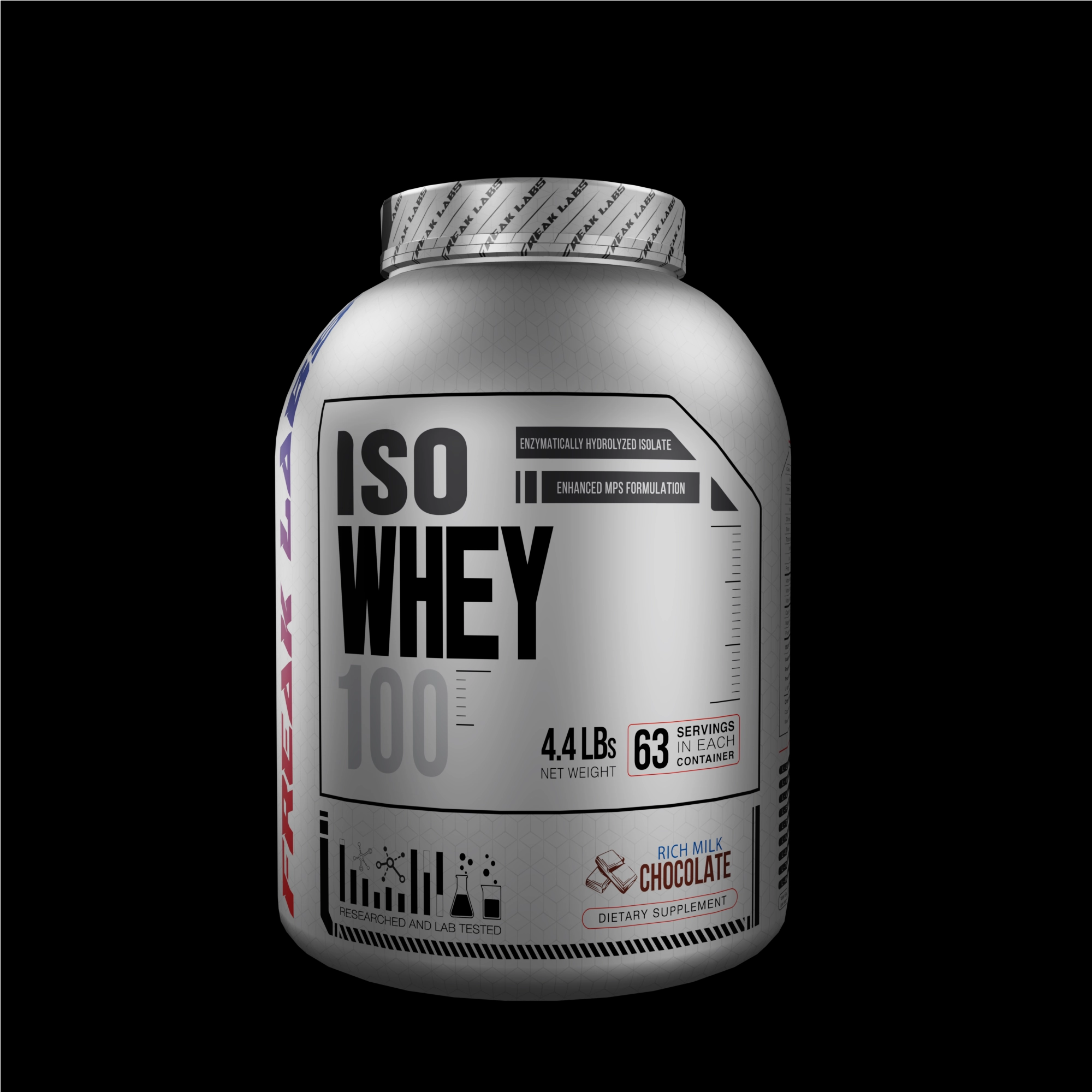 Freak Labs ISO Whey 100 | Freeze-Dried Instantized Protein with MPS Enhanced Blend
