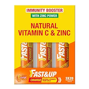 FAST & UP CHARGE | PACK OF 3 TUBES | VITAMIN C & ZINC