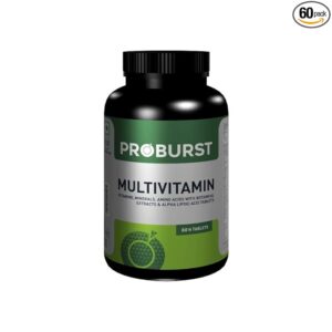 Proburst Multivitamin With 6 Essential Blends -VITAMINS,MINERALS,AMINO ACID WITH BOTNICAL EXTRACTS & ALPHA LIPOIC ACID with 42 Ingredients (60 Tablets)