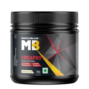 MuscleBlaze Creapro Creatine With Creapure Powder From Germany, Pack Of 250 Gms, Unflavoured