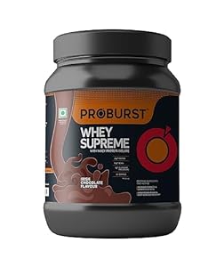 Proburst Whey Supreme Protein Powder with Glutamine & BCAAs, 24 g Protein, Irish Chocolate, 1 kg