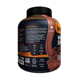 Proburst Supreme Whey Protein Powder With Glutamine & BCAAs 2 Kg |60 Servings | 24 gm Protein Per Serving -(Irish Chocolate)