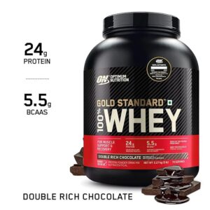 On Gold Whey Standard 100% Whey Protein Powder 5lb 2.27kg (Double Rich Chocolate)