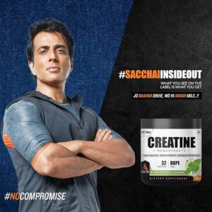 AS-IT-IS ATOM Creatine Monohydrate 100g – 32 Servings | Dope Free | Enhances Performance | Promotes Muscle Gains