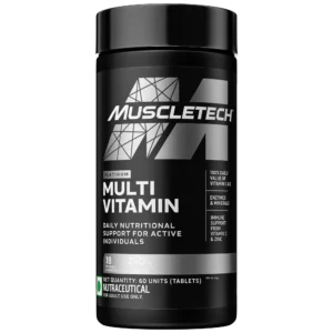 MuscleTech Platinum Multivitamin, Vitamin C for Immune Support, 18 Vitamins & Minerals, 60 Tablets